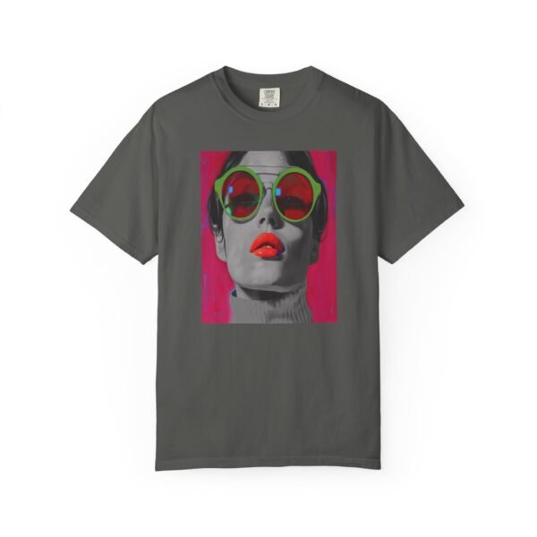 Pop Art T-shirt, Red, Bold Colorful, Quirky Woman Illustration Shirt, Playful Modern Decor Top, Contemporary Pop Art Print - Image 17