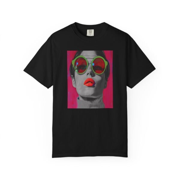 Pop Art T-shirt, Red, Bold Colorful, Quirky Woman Illustration Shirt, Playful Modern Decor Top, Contemporary Pop Art Print - Image 33