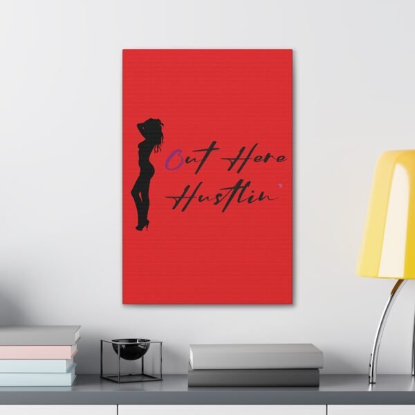 Canvas Stretched, Stripper Silhouette Out Here Hustlin' Wall Art Print, Home Decor, Room Decor, Inspirational Quote, 0.75 inch Stretched - Image 95