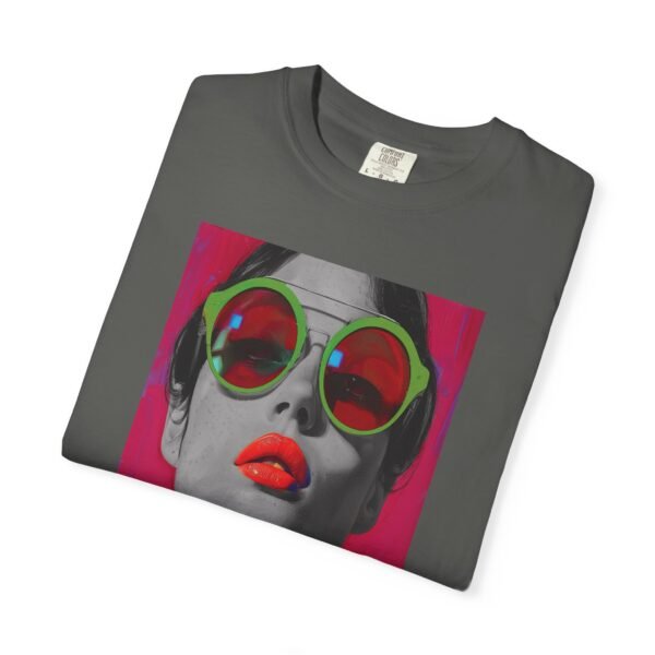 Pop Art T-shirt, Red, Bold Colorful, Quirky Woman Illustration Shirt, Playful Modern Decor Top, Contemporary Pop Art Print - Image 19