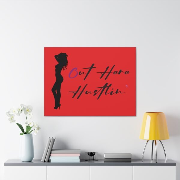 Canvas Stretched, Stripper Silhouette Out Here Hustlin' Wall Art Print, Home Decor, Room Decor, Inspirational Quote, 0.75 inch Stretched - Image 59