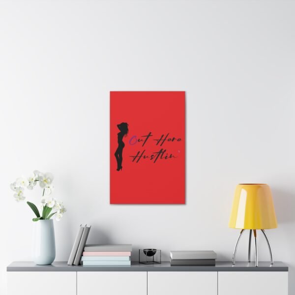 Canvas Stretched, Stripper Silhouette Out Here Hustlin' Wall Art Print, Home Decor, Room Decor, Inspirational Quote, 0.75 inch Stretched - Image 107