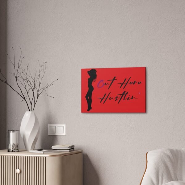 Canvas Stretched, Stripper Silhouette Out Here Hustlin' Wall Art Print, Home Decor, Room Decor, Inspirational Quote, 0.75 inch Stretched - Image 36
