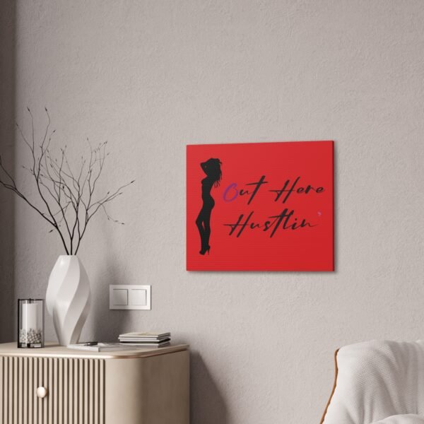 Canvas Stretched, Stripper Silhouette Out Here Hustlin' Wall Art Print, Home Decor, Room Decor, Inspirational Quote, 0.75 inch Stretched - Image 40