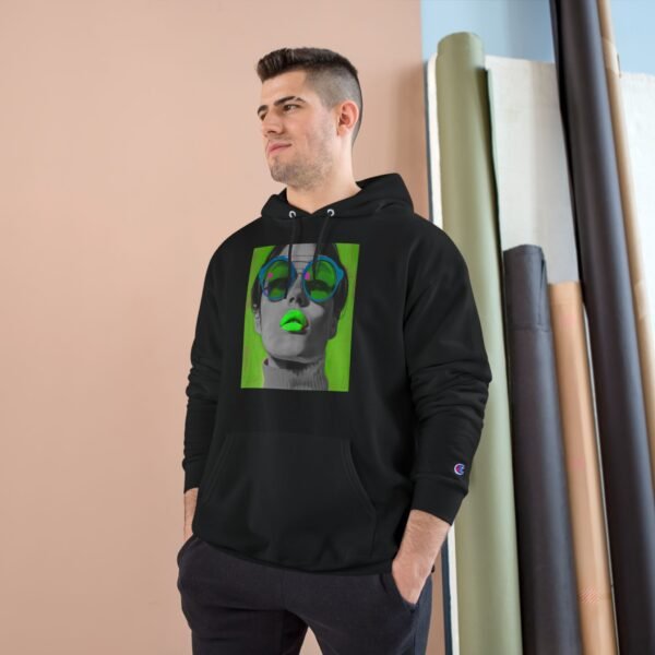 Pop Art Woman Champion Hoodie, Unique Fashion Piece for Art Enthusiasts, Creative Individuals, Casual Wear, Fun Events, Birthdays - Image 35