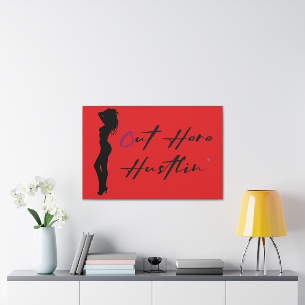 Canvas Stretched, Stripper Silhouette Out Here Hustlin' Wall Art Print, Home Decor, Room Decor, Inspirational Quote, 0.75 inch Stretched - Image 55