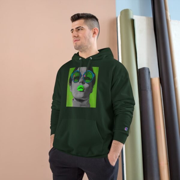 Pop Art Woman Champion Hoodie, Unique Fashion Piece for Art Enthusiasts, Creative Individuals, Casual Wear, Fun Events, Birthdays - Image 23