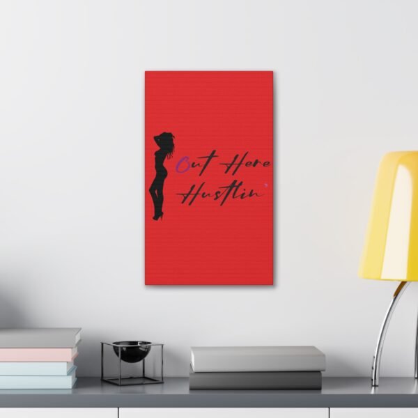 Canvas Stretched, Stripper Silhouette Out Here Hustlin' Wall Art Print, Home Decor, Room Decor, Inspirational Quote, 0.75 inch Stretched - Image 87