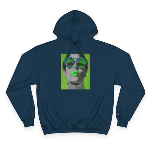 Pop Art Woman Champion Hoodie, Unique Fashion Piece for Art Enthusiasts, Creative Individuals, Casual Wear, Fun Events, Birthdays - Image 29