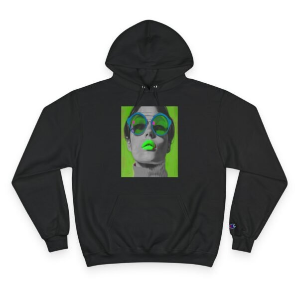 Pop Art Woman Champion Hoodie, Unique Fashion Piece for Art Enthusiasts, Creative Individuals, Casual Wear, Fun Events, Birthdays - Image 33