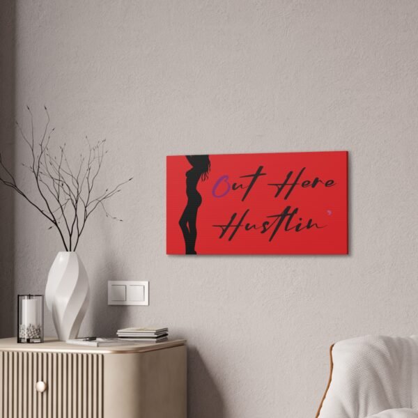 Canvas Stretched, Stripper Silhouette Out Here Hustlin' Wall Art Print, Home Decor, Room Decor, Inspirational Quote, 0.75 inch Stretched - Image 44