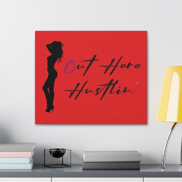 Canvas Stretched, Stripper Silhouette Out Here Hustlin' Wall Art Print, Home Decor, Room Decor, Inspirational Quote, 0.75 inch Stretched - Image 39