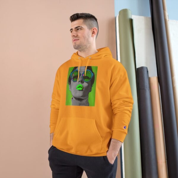 Pop Art Woman Champion Hoodie, Unique Fashion Piece for Art Enthusiasts, Creative Individuals, Casual Wear, Fun Events, Birthdays - Image 19