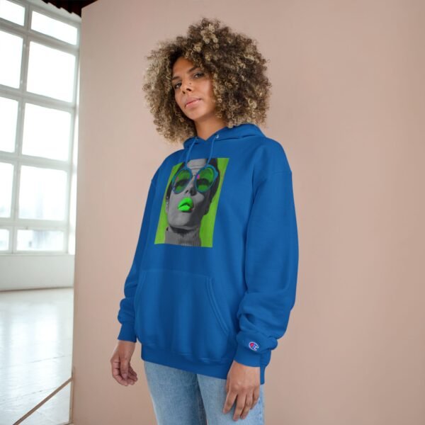 Pop Art Woman Champion Hoodie, Unique Fashion Piece for Art Enthusiasts, Creative Individuals, Casual Wear, Fun Events, Birthdays - Image 28