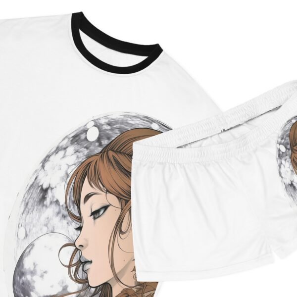 Women's Pajama Set - Moon Profile Design - Image 7