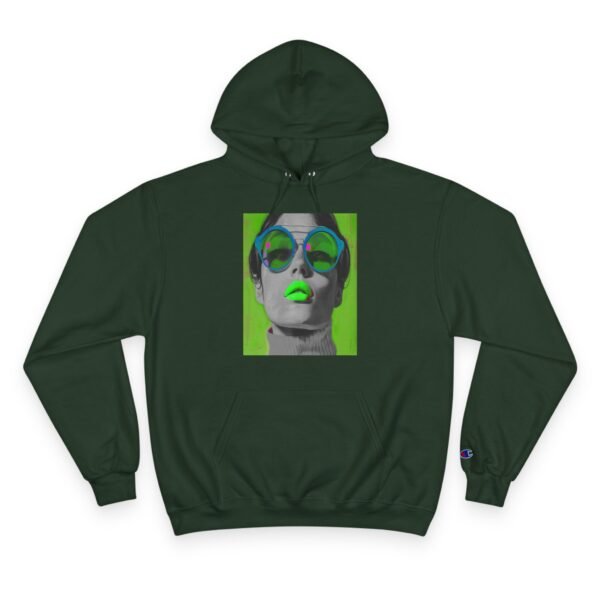 Pop Art Woman Champion Hoodie, Unique Fashion Piece for Art Enthusiasts, Creative Individuals, Casual Wear, Fun Events, Birthdays - Image 21