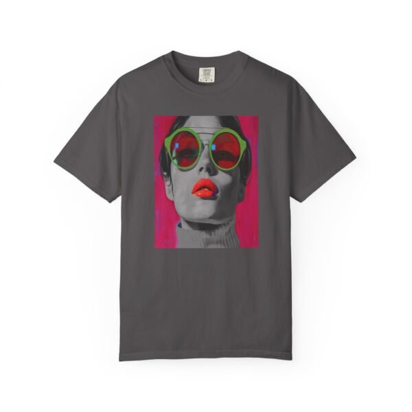 Pop Art T-shirt, Red, Bold Colorful, Quirky Woman Illustration Shirt, Playful Modern Decor Top, Contemporary Pop Art Print - Image 29