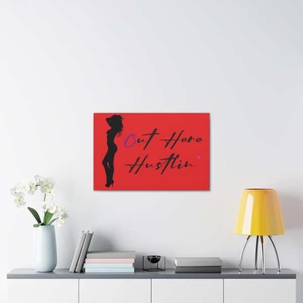 Canvas Stretched, Stripper Silhouette Out Here Hustlin' Wall Art Print, Home Decor, Room Decor, Inspirational Quote, 0.75 inch Stretched - Image 47