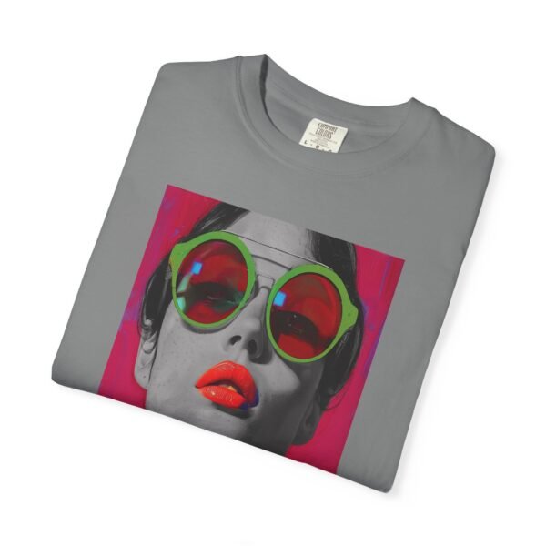 Pop Art T-shirt, Red, Bold Colorful, Quirky Woman Illustration Shirt, Playful Modern Decor Top, Contemporary Pop Art Print - Image 23