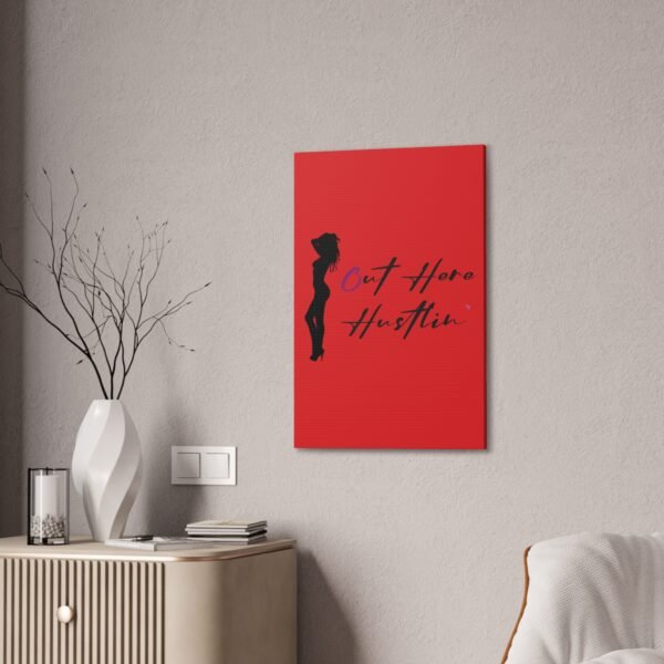 Canvas Stretched, Stripper Silhouette Out Here Hustlin' Wall Art Print, Home Decor, Room Decor, Inspirational Quote, 0.75 inch Stretched - Image 108