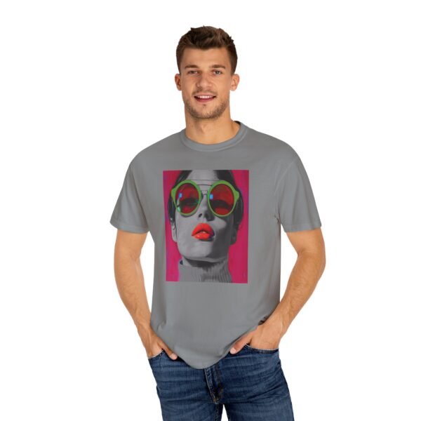 Pop Art T-shirt, Red, Bold Colorful, Quirky Woman Illustration Shirt, Playful Modern Decor Top, Contemporary Pop Art Print - Image 28