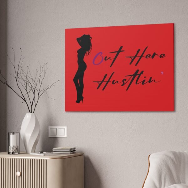 Canvas Stretched, Stripper Silhouette Out Here Hustlin' Wall Art Print, Home Decor, Room Decor, Inspirational Quote, 0.75 inch Stretched - Image 60