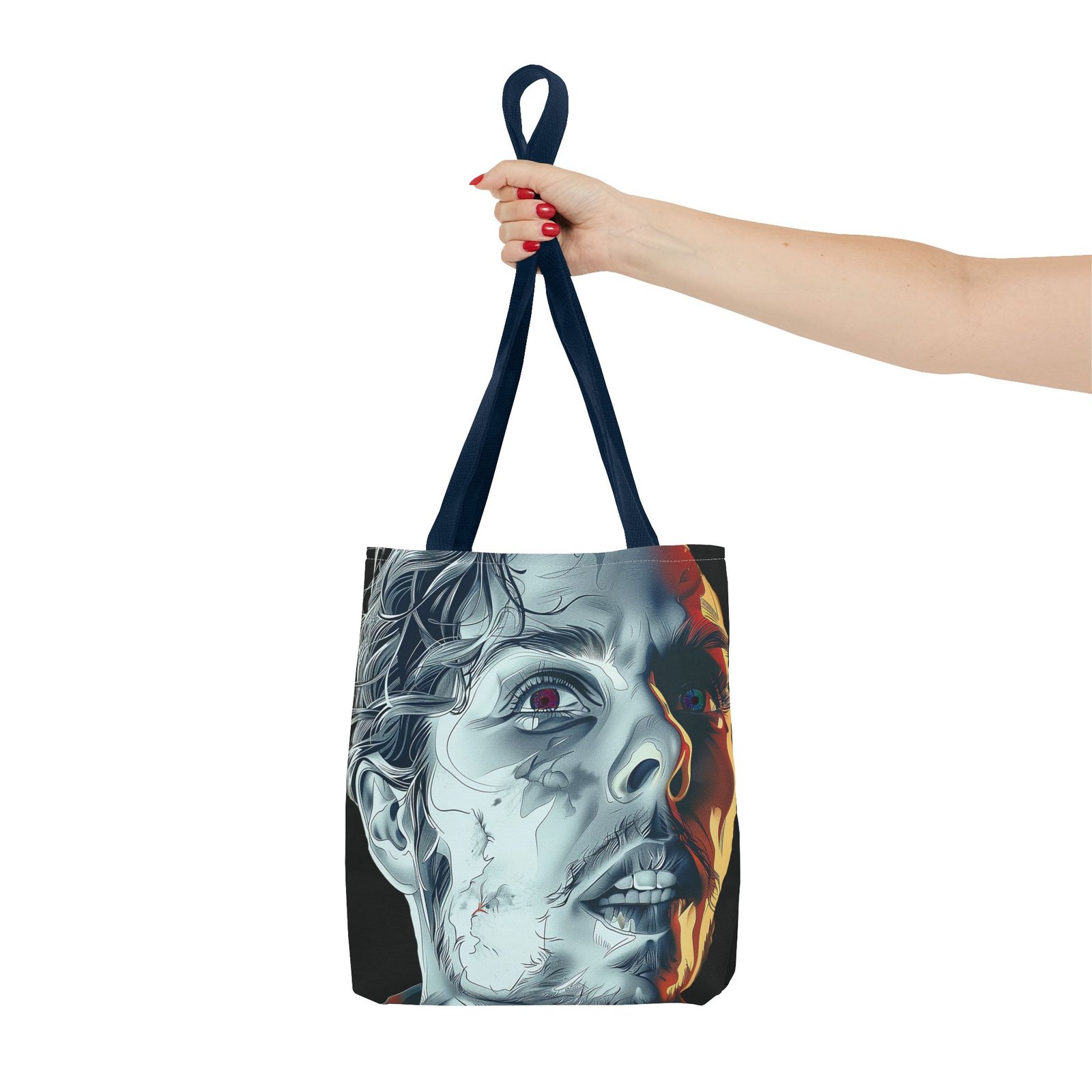 Fearful Man Tote Bag - Image 44