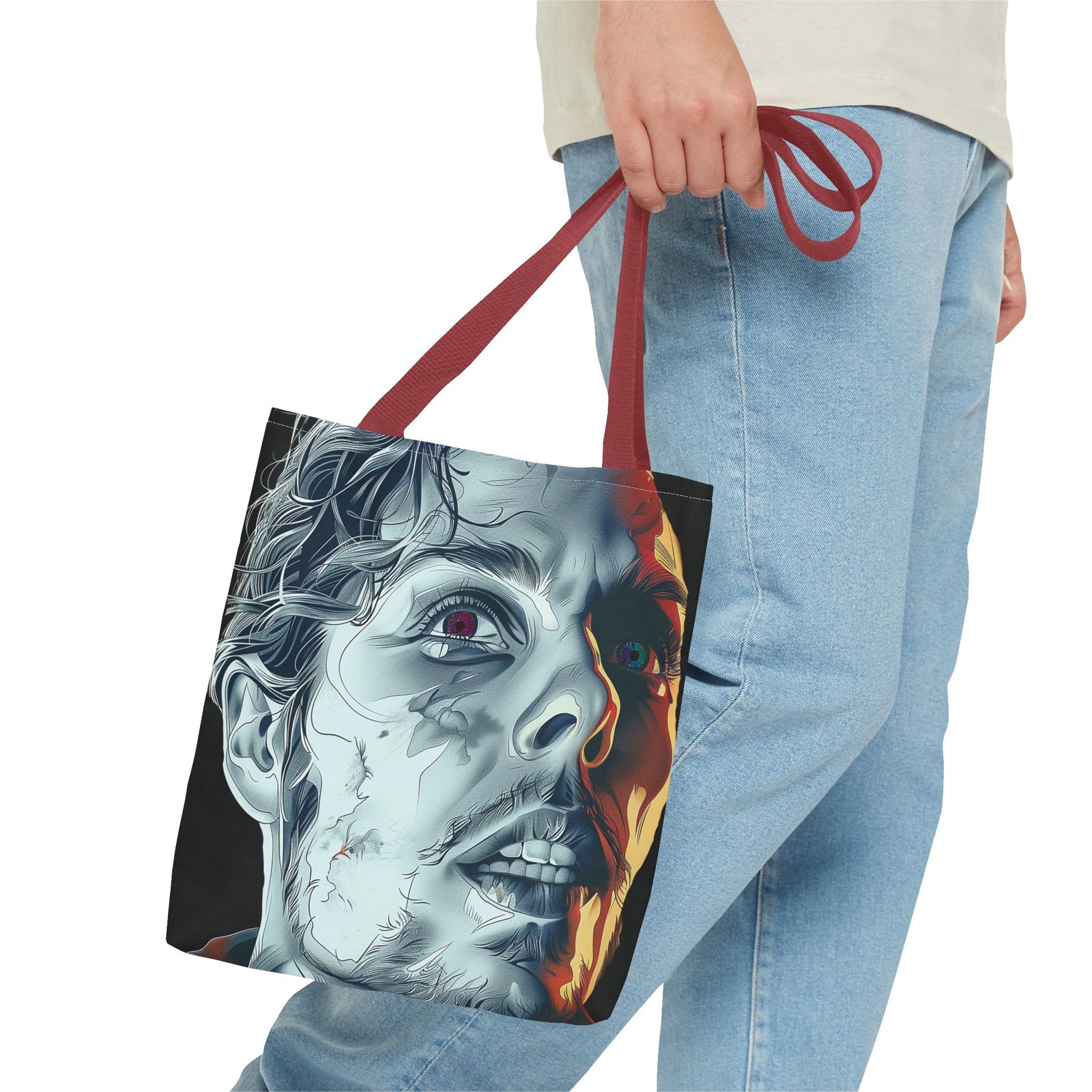 Fearful Man Tote Bag - Image 15