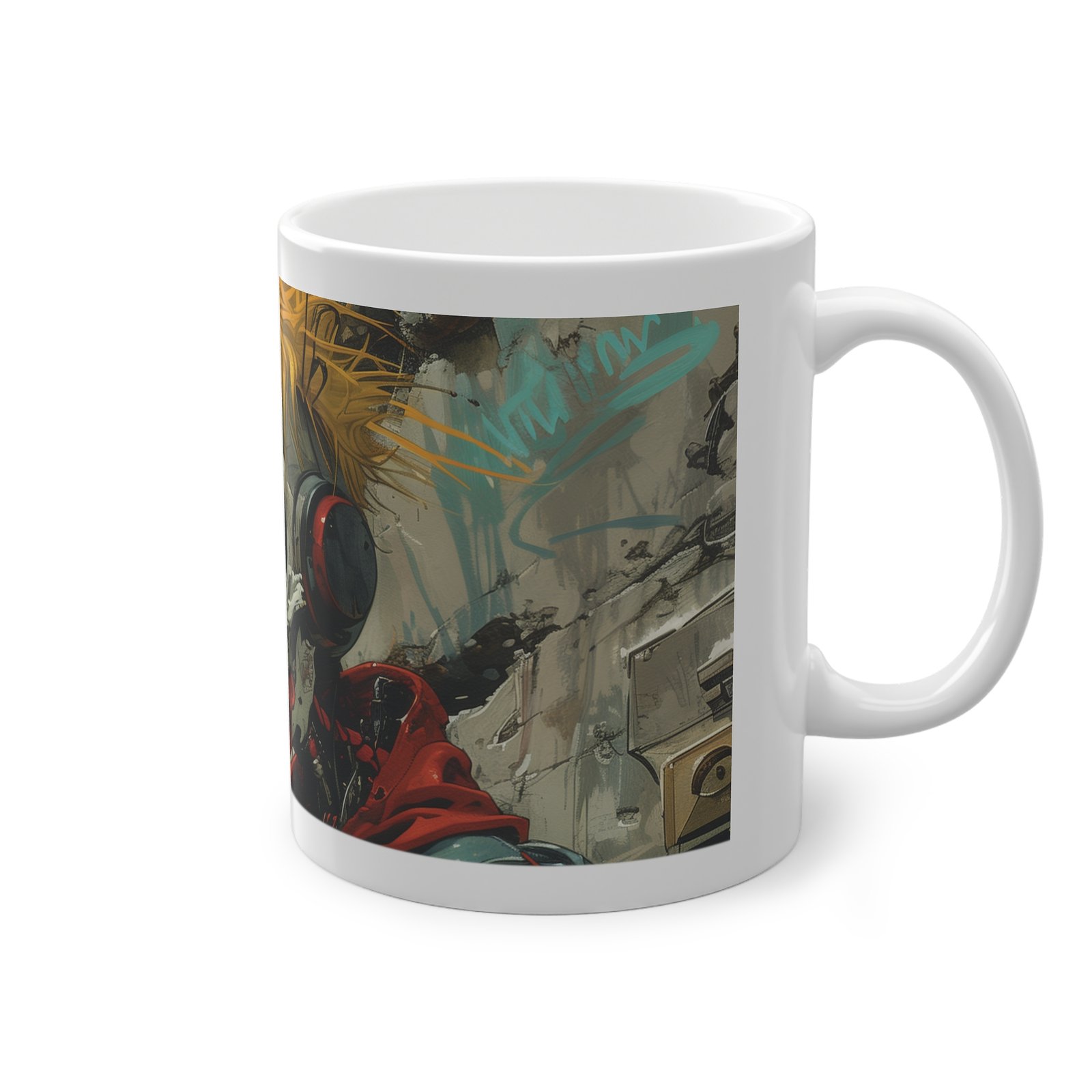 Mug Skater Skeleton Graffiti Logo Design - Image 3