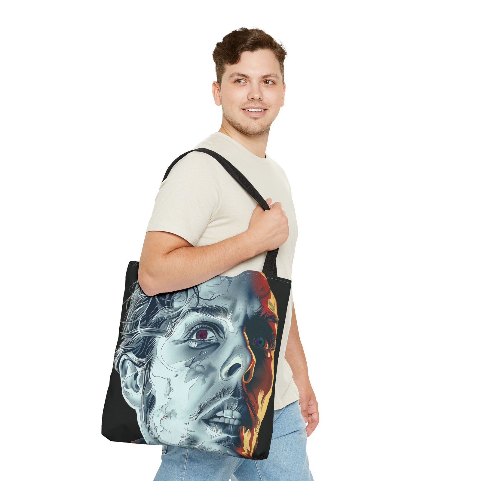 Fearful Man Tote Bag - Image 11