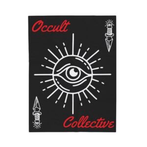 Occult Collective Encompassed Eye w Daggers Velveteen Plush Blanket