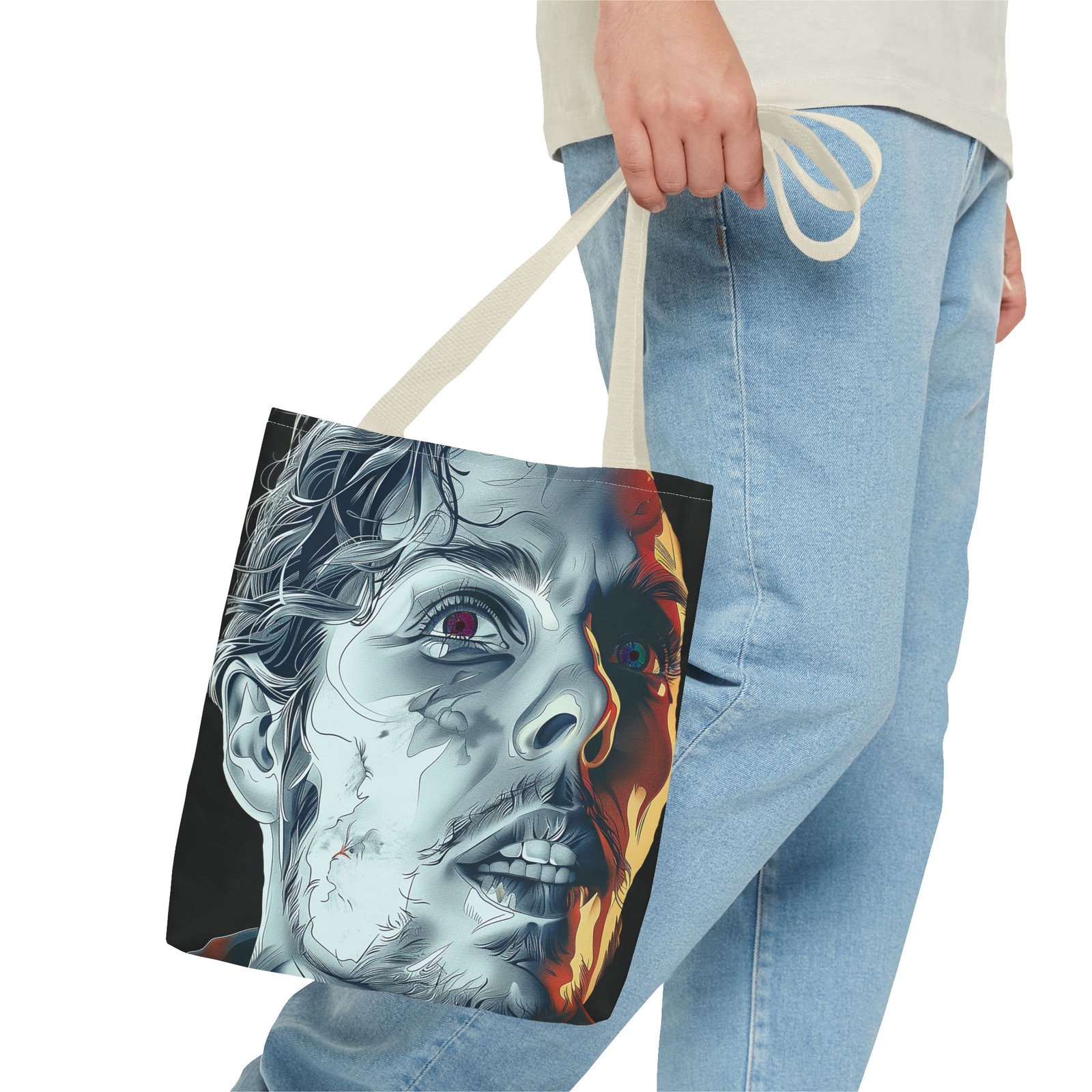 Fearful Man Tote Bag - Image 39