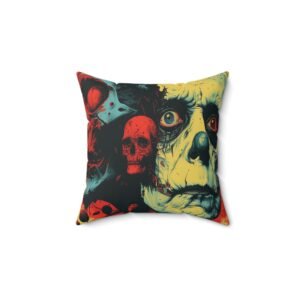 Pillow Cover - Zombie and Skull Pattern