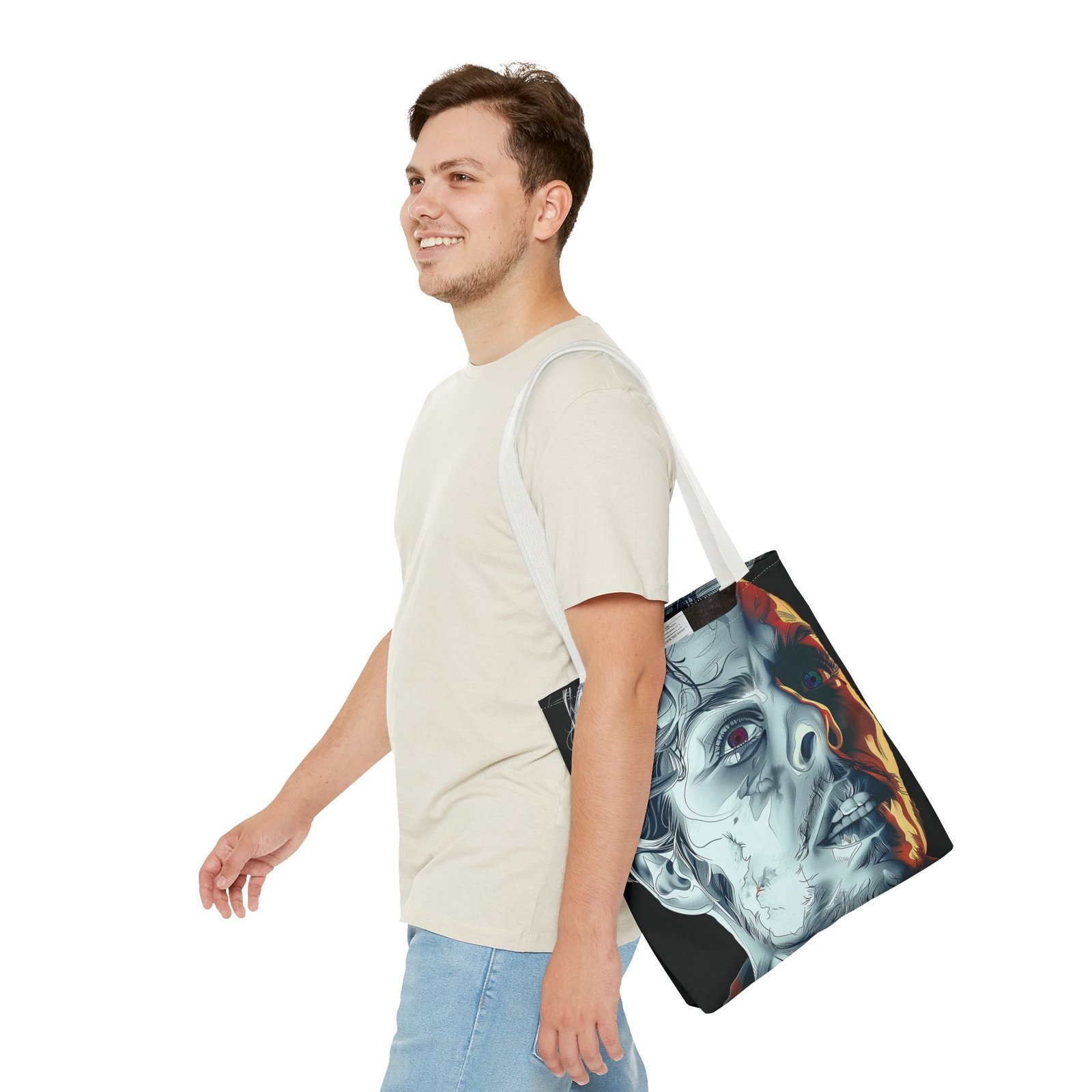 Fearful Man Tote Bag - Image 31